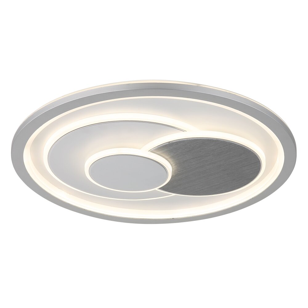 Globo Ruiz Deckenleuchte LED Silber, Weiß, 1-flammig main product photo