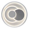 Globo Ruiz Deckenleuchte LED Silber, Weiß, 1-flammig