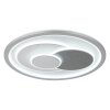 Globo Ruiz Deckenleuchte LED Silber, Weiß, 1-flammig