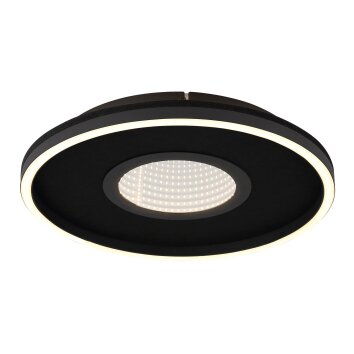 Globo Emory Deckenleuchte LED Schwarz, 1-flammig