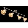 Globo Zachery Deckenleuchte Nickel-Matt, 4-flammig