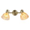 Globo Zachery Deckenleuchte Messing, 2-flammig