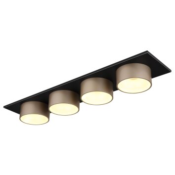 Globo Raymond Deckenleuchte LED Anthrazit, Schwarz, 1-flammig