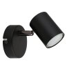 Globo Walters Wandleuchte Schwarz, 1-flammig
