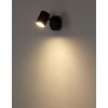 Globo Walters Wandleuchte Schwarz, 1-flammig