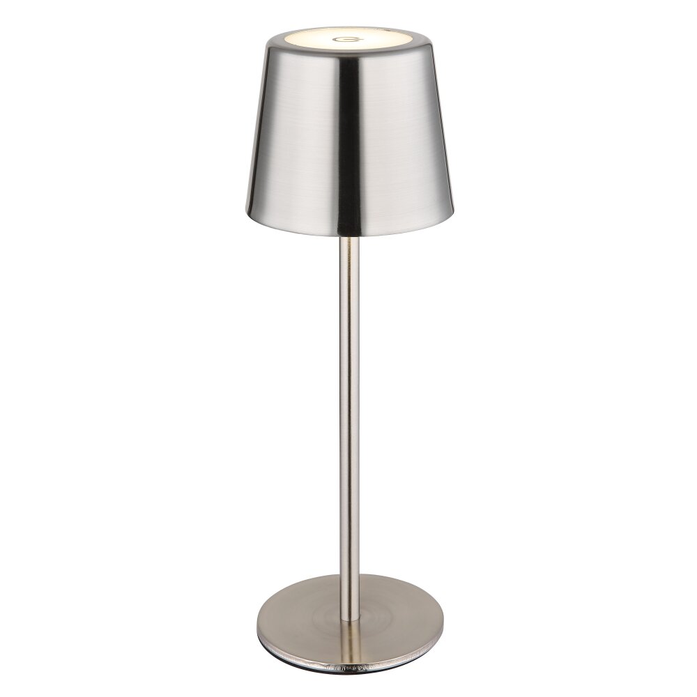 Globo Vancouver Tischleuchte LED Nickel-Matt, 1-flammig main product photo