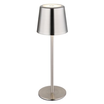 Globo Vancouver Tischleuchte LED Nickel-Matt, 1-flammig