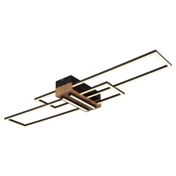 Globo Dakari Deckenleuchte LED Naturfarben, Schwarz, 1-flammig