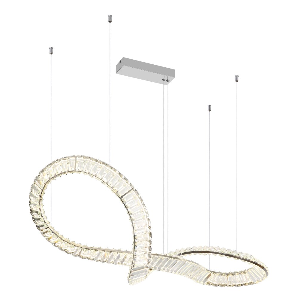 Globo Neil Hängeleuchte LED Chrom, 1-flammig, Fernbedienung main product photo