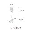 Globo Iduna Deckenleuchte LED Chrom, 1-flammig