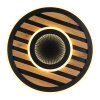 Globo Woody Deckenleuchte LED Naturfarben, Schwarz, 1-flammig