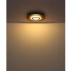 Globo Woody Deckenleuchte LED Naturfarben, Schwarz, 1-flammig