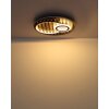 Globo Woody Deckenleuchte LED Naturfarben, Schwarz, 1-flammig