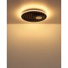 Globo Woody Deckenleuchte LED Naturfarben, Schwarz, 1-flammig