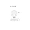 Globo Woody Deckenleuchte LED Naturfarben, Schwarz, 1-flammig