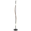 Globo Watkins Stehleuchte LED Schwarz, 1-flammig