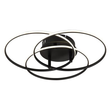 Globo Kombos Deckenleuchte LED Schwarz, 1-flammig