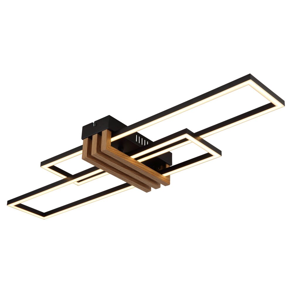 Globo Dakari Deckenleuchte LED Naturfarben, Schwarz, 1-flammig main product photo