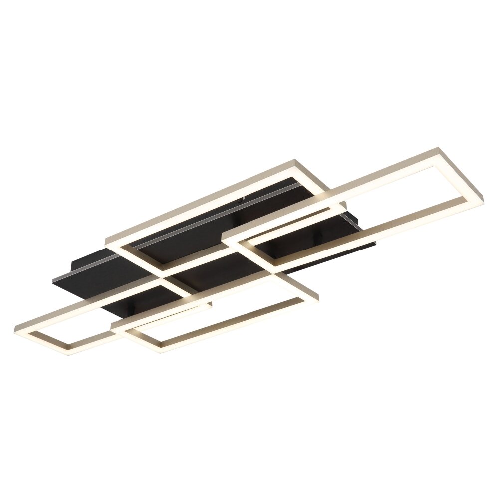 Globo Jeffry Deckenleuchte LED Anthrazit, Schwarz, 1-flammig, Fernbedienung main product photo