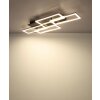 Globo Jeffry Deckenleuchte LED Anthrazit, Schwarz, 1-flammig, Fernbedienung