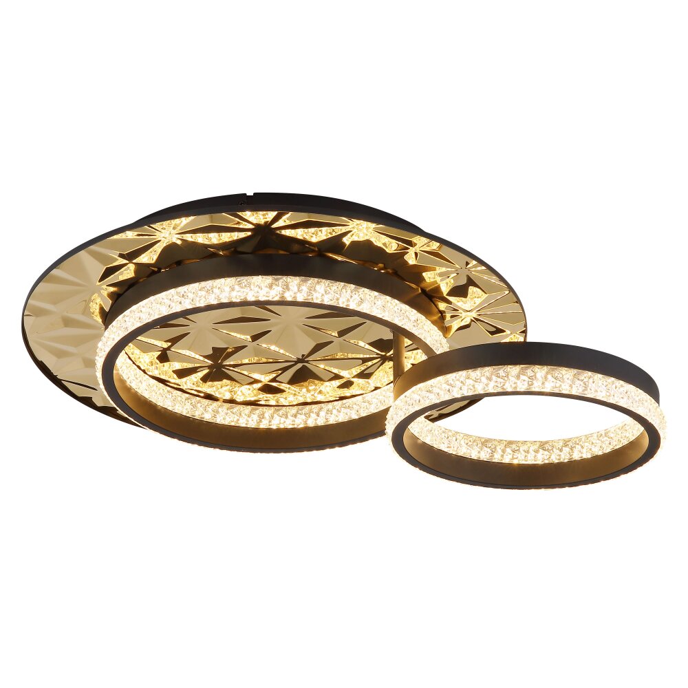 Globo Della Deckenleuchte LED Gold, Schwarz, 1-flammig main product photo
