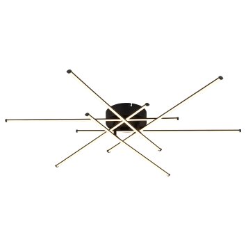 Globo Lawson Deckenleuchte LED Schwarz, 1-flammig