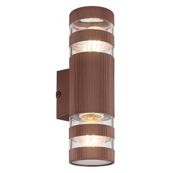 Globo Hayes Wandleuchte Bronze, 2-flammig