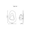 Globo Dorsey Wandleuchte LED Nickel-Matt, 1-flammig