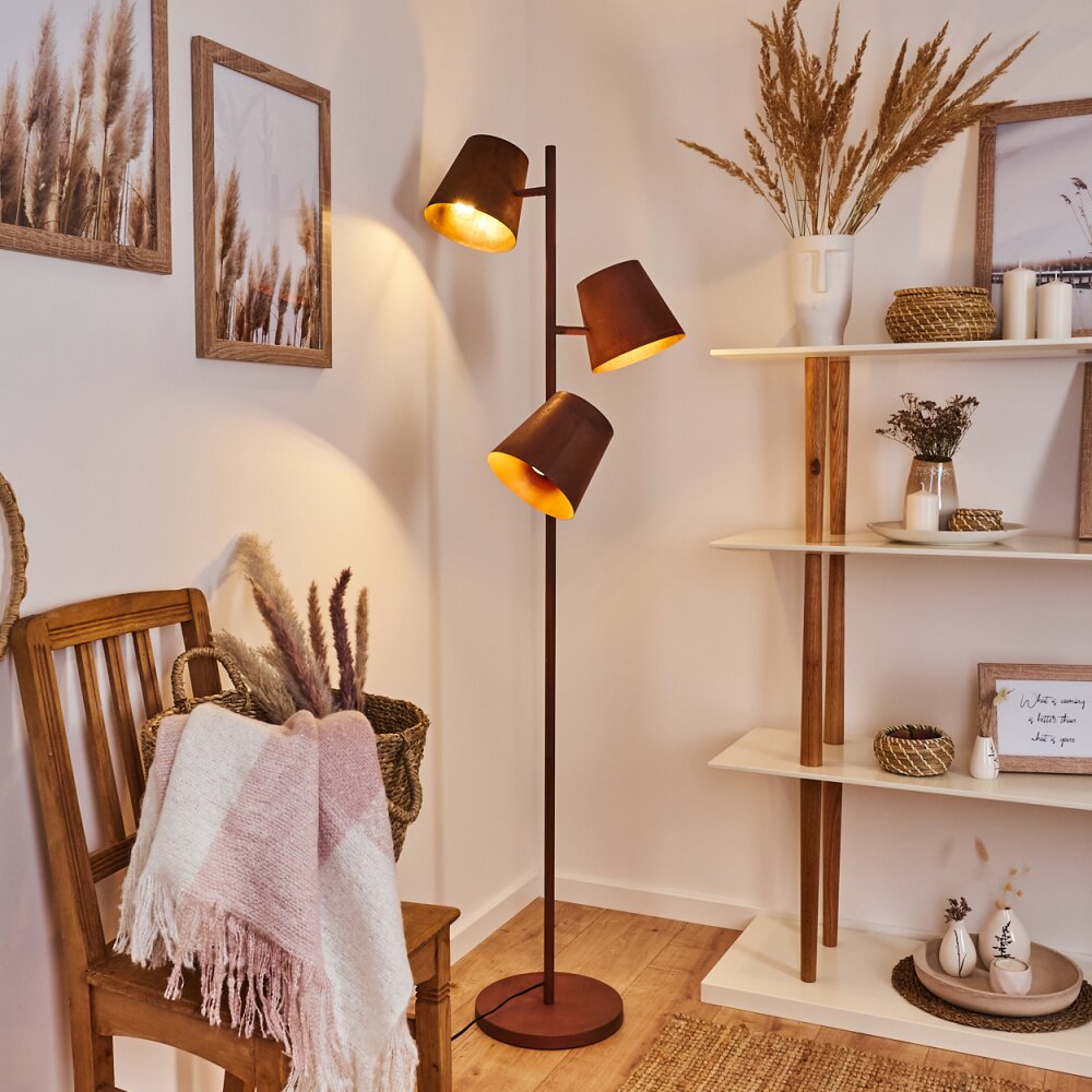 Lungre Stehleuchte Rostfarben, 3-flammig main product photo