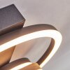 Pilor Deckenleuchte LED Schwarz, 1-flammig, Fernbedienung