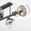 Koyoto Deckenleuchte Glas 15 cm Bernsteinfarben, Klar, Rauchfarben, 6-flammig