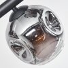 Ripoll Deckenleuchte Glas 15 cm Rauchfarben, 8-flammig