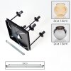 Koyoto Deckenleuchte Glas 15 cm Bernsteinfarben, Chrom, Rauchfarben, 5-flammig