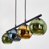 Koyoto Pendelleuchte Glas 15 cm Blau, Gold, Grün, 4-flammig