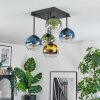 Koyoto Deckenleuchte Glas 15 cm Blau, Gold, Grün, Klar, 5-flammig