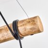 Koyoto Pendelleuchte Glas 15 cm Naturfarben, Schwarz, 5-flammig