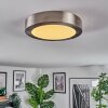 Omaro Deckenpanel LED Nickel-Matt, 1-flammig, Farbwechsler