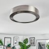 Omaro Deckenpanel LED Nickel-Matt, 1-flammig, Farbwechsler