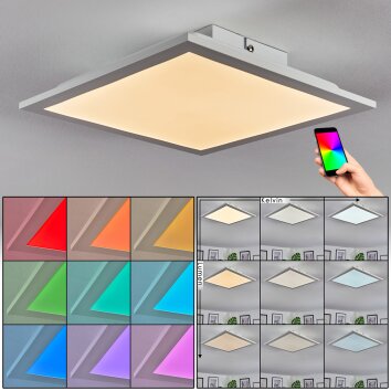 Omaro Deckenpanel LED Weiß, 1-flammig, Farbwechsler