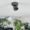 Narel Deckenleuchte LED Schwarz, 1-flammig