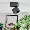 Narel Deckenleuchte LED Schwarz, 1-flammig