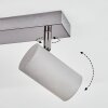 Javel Deckenleuchte Chrom, Grau, 2-flammig