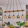 Koyoto Pendelleuchte Glas 15 cm Naturfarben, Schwarz, 5-flammig