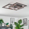 Binor Deckenleuchte LED Naturfarben, Schwarz, 1-flammig