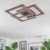 Binor Deckenleuchte LED Naturfarben, Schwarz, 1-flammig