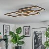 Brilo Deckenleuchte LED Schwarz, 1-flammig