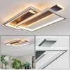 Olian Deckenleuchte LED Schwarz, Silber, 1-flammig