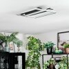 Olian Deckenleuchte LED Schwarz, Silber, 1-flammig