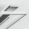 Olian Deckenleuchte LED Schwarz, Silber, 1-flammig