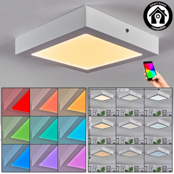 Omaro Deckenpanel LED Weiß, 1-flammig, Farbwechsler